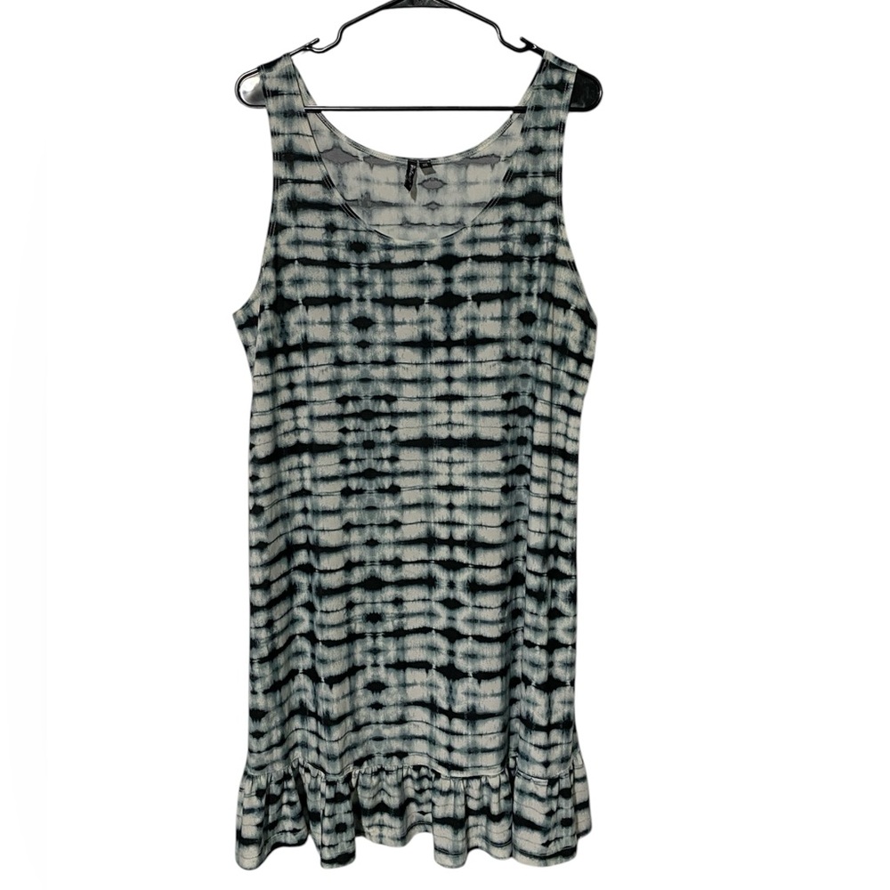 Portocruz Blue Tie Dye Swim Cover Up Dress